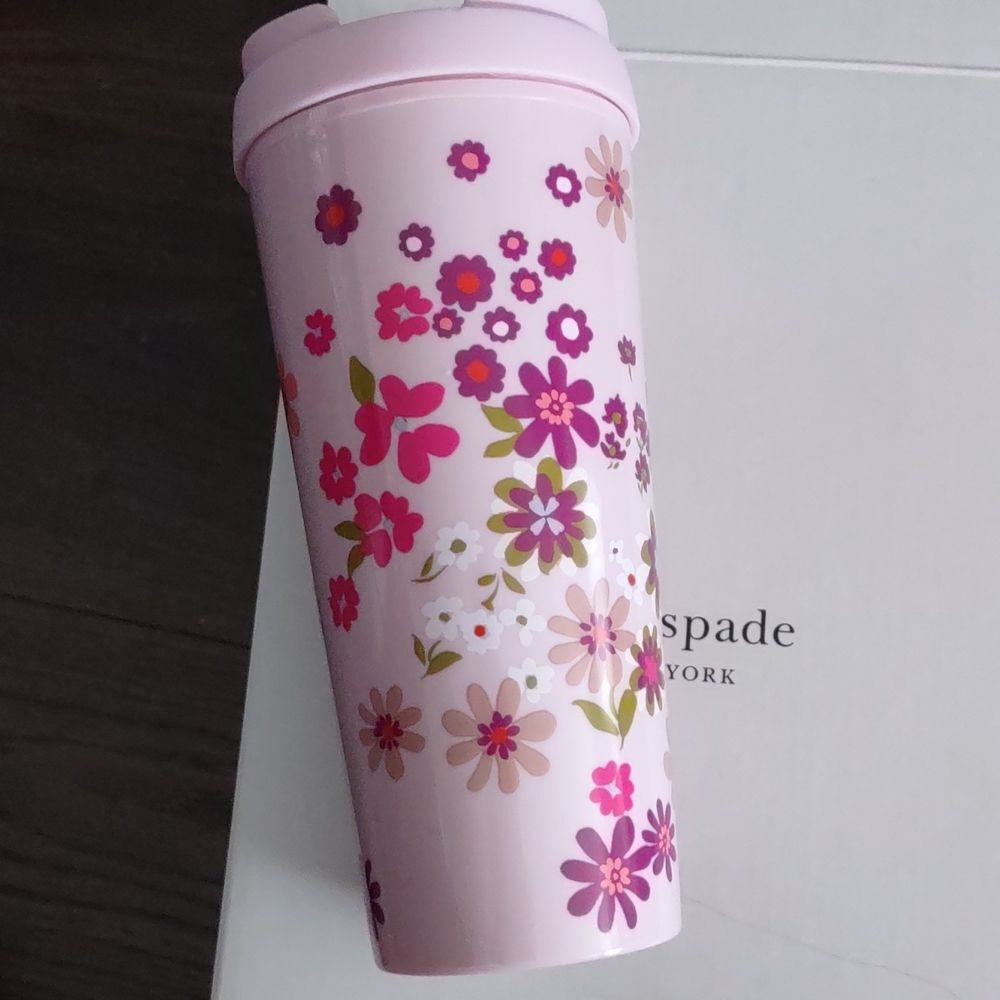 NIP kate spade New York Insulated Travel Mug in Pacific Petals